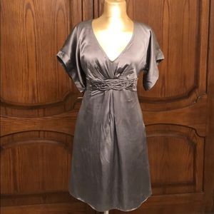Ted Baker pure silk silver dress